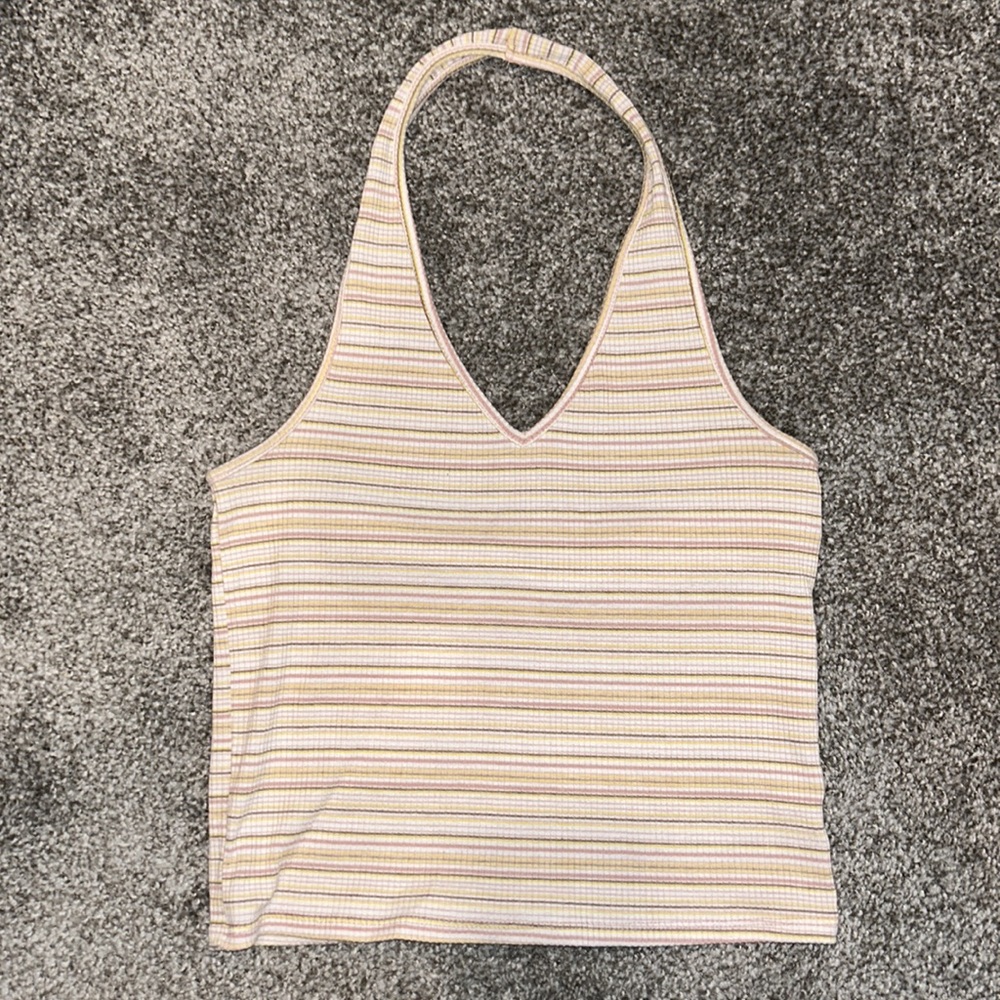 Striped American Eagle Halter Top